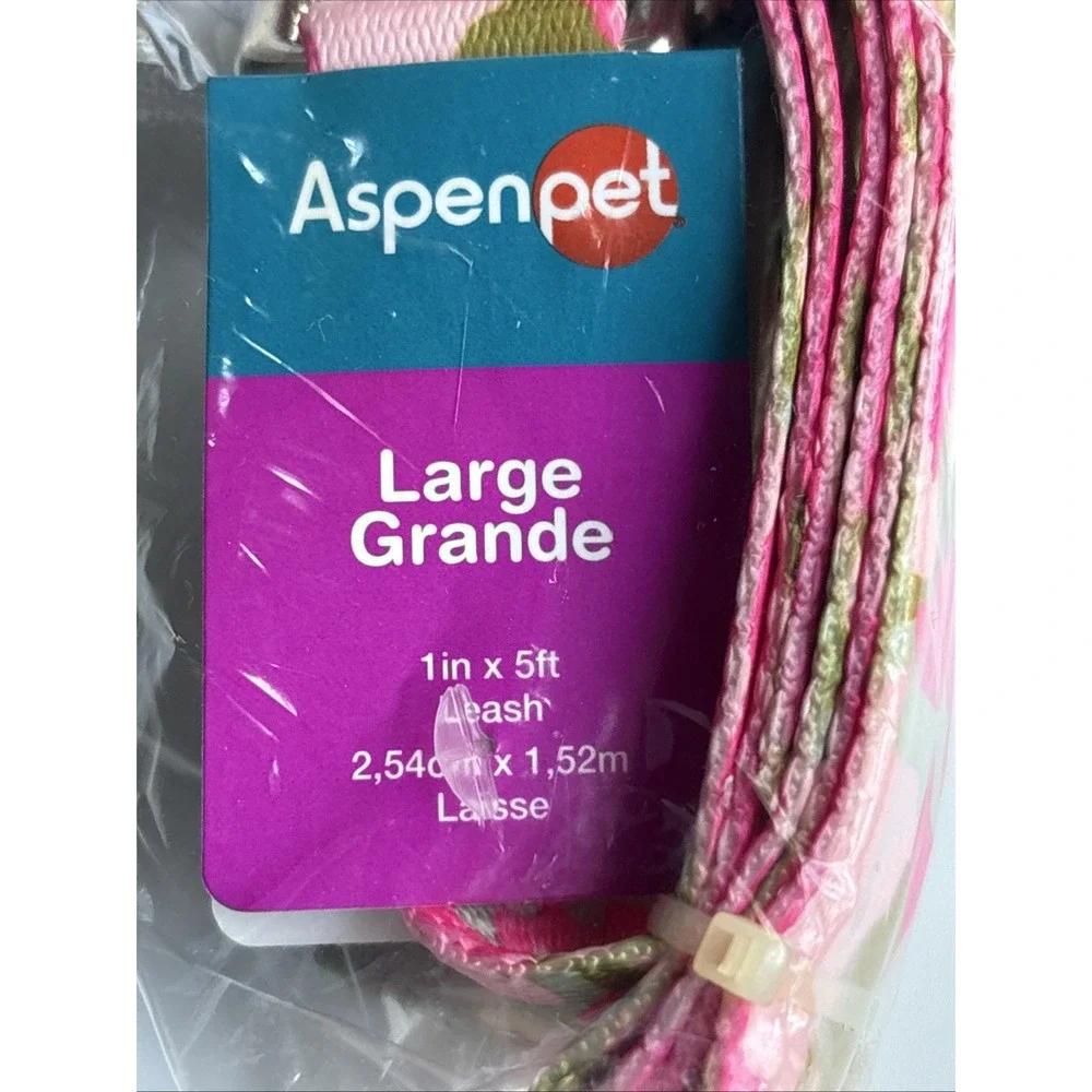 Aspen Pet Pink Camo And Green Camo 5‎ Ft Dog Leashes 2 Pack